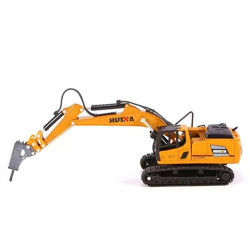 Gemini & Genius Drill Excavator Heavy Duty Construction Site Vehicle Toys 1:60 Scale Diecast Digger and Driller Engineering Dump Truck Collectible Alloy Model Toys for Kids and Decoration for House - Image 3