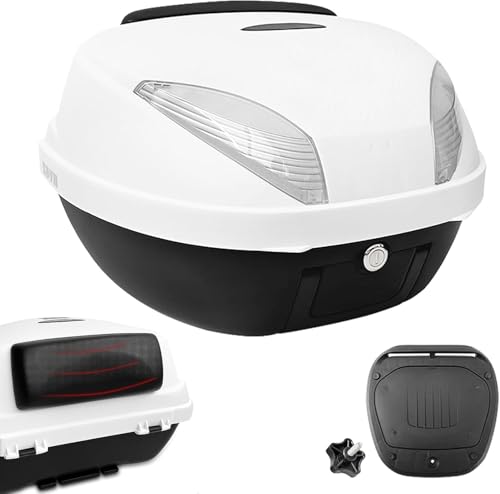 Universal Motorcycle Top Case with Mounting and Backrest