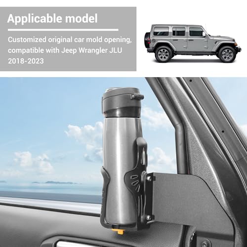 Portavasos puerta izquierdo para Jeep Wrangler JL JLU y Gladiator JT 2018-2024 miniatura 5