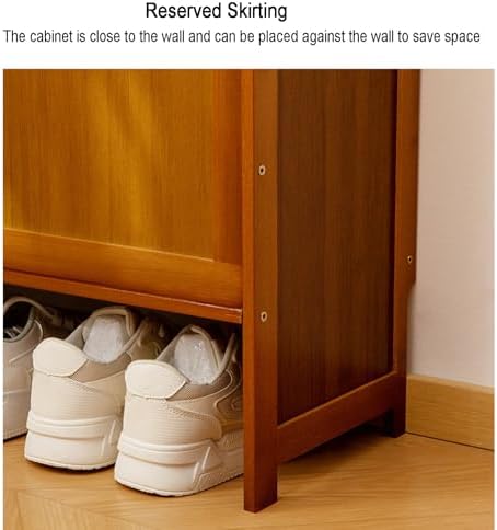Shoe Storage Cabinet Cabinets Hallway Slim Cupboard Cupboards Hallways Slimline，Shoe Cabinet Storage with 2/3 Flip Drawers, Narrow Hidden Shoes Organizer Cabinet for Entryway, Freestanding S