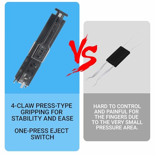 Image of Keyboard Switch Puller and Keycap Puller Set, Reusable for Mechanical Keyboard Switches, Non-Scratch for Custom & Side Engraved Keycaps, Key Remover Tool for Key Switch Maintenance（Random Color）