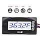 Motorrad-Thermometer, Digital, 4-in-1-Messgerät, mit Zündkerze für Motorrad, Zylinderkopf, Temperatur, Spannung, Zeit, U/min, DC12 V (14mm)