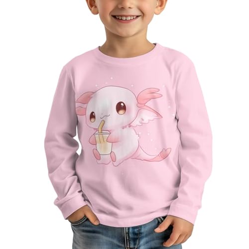 Image of Kids Long Sleeve Shirts for Girls 3-16 Year Old Cute Clothes for Teen Girls Casual Workout Tops