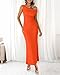 BTFBM 2026 Summer Wedding Guest Dresses for Women One Shoulder Bodycon Ruched Mesh Formal Cocktail Spring Fall Maxi Dress(Orange, Small)
