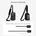 higouta Mini Sling Bag for Men Women, RFID Blocking Crossbody Backpack Casual Utility Chest Phone Bag for Travel Workout