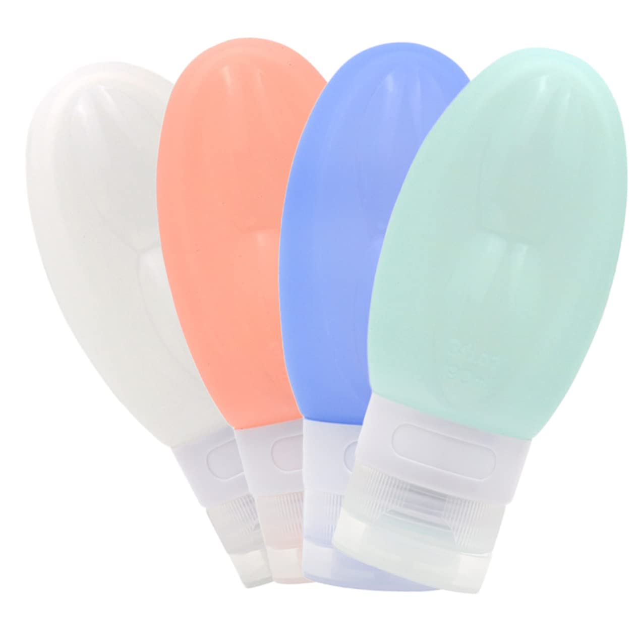 2 Set Bottiglie Ricaricabili Per Viaggio Contenitori Per Liquidi Per Cosmetici E Toiletries Ciascuna 4 Pezzi*2