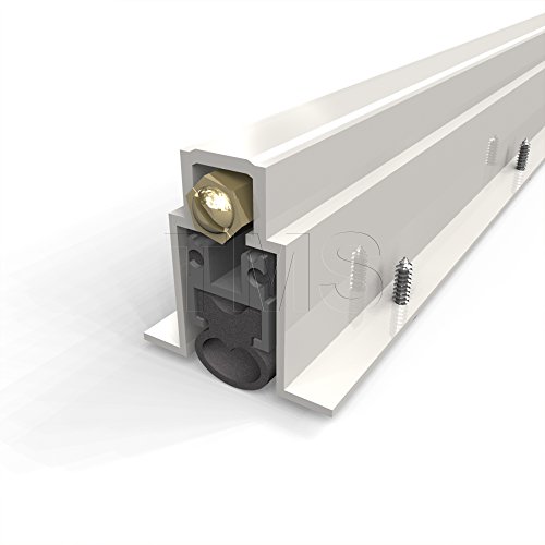 TMS Automatic Door Bottom/Fully Mortised/Heavy Duty with Neoprene Bulb Seal / 1" Drop / 36 Inch Long