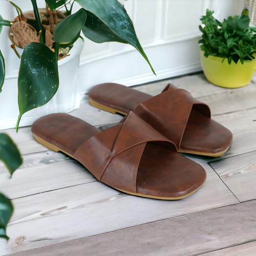Image of DFR Women Casual Cushioned Flat Slippers Woman