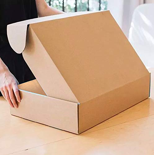 packer PRO Pack 25 Cajas Carton Envios Automontables para Ecommerce y Regalo Kraft, Mediana 34x23,5x11cm - imagen 4