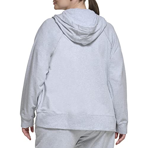 DKNY Women's Plus Size Cozy Comfy Terry Zip Hoodie Pullover Sweater3