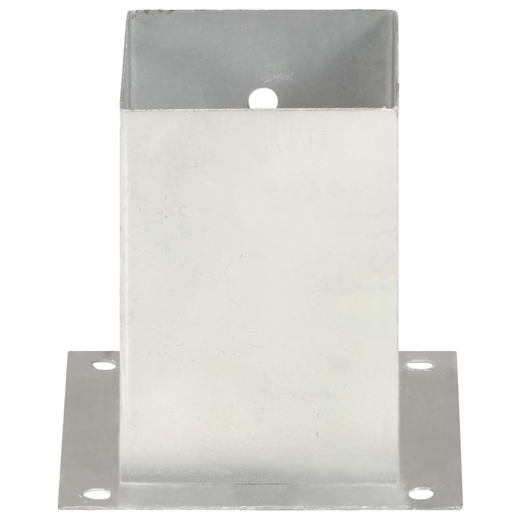 Anclaje de postes de metal galvanizado de 101 mm, 4 unidades, soportes estables para fijación de postes de vallas, madera, metal y WPC para terraza, jardín, balcón y sauce