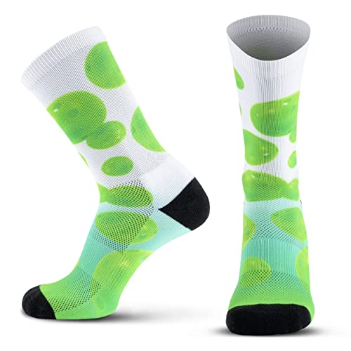 TribeStores Crew Pickleball Socks - Poly Nylon Sweat-Resistant Men's Athletic Socks for Pickleball, Tennis, Running, Workout