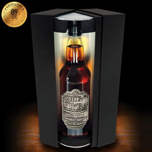 Unique 50th Birthday Gift Idea For Him Men - Award Winning Scotch Whisky Gift Set With Personalised Pewter Label With Birthday Years 1976-2026 - Supplied In A Stunning Presentation Box [EPW07] - Image 4
