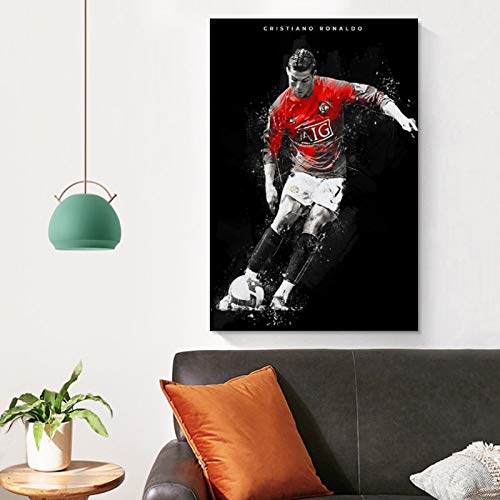 GSSL - Poster di calcio su tela, motivo: Calcio