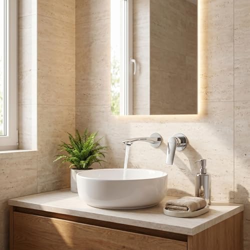 Robinet encastré Vision Box Ottone en chrome éclatant pour douche design - 8