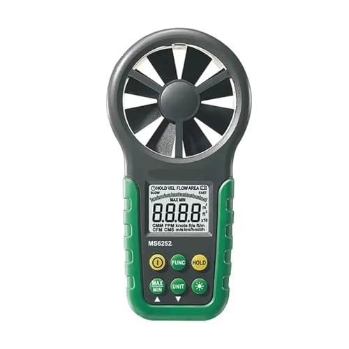 Anémomètre MS6252B multifonction avec capteur de température ambiante et humidité de l'air