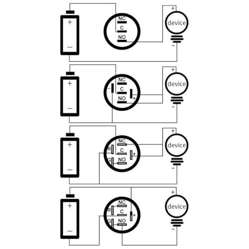 Bouton-poussoir 16mm marche arrêt autobloquant 1NO 1NC avec témoin LED bicolore