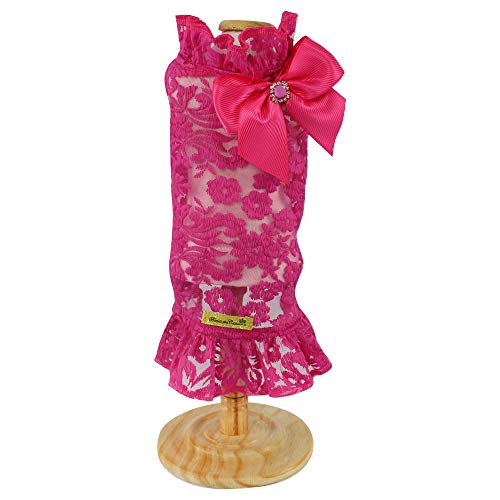 Vestido Charlote Bonito para Cães, Tamanho P,Pink