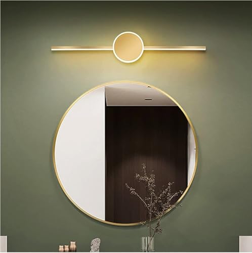 Image of Groeien Pack of 2 | 18 watt LED 3 Color Gold Body Picture Photo Frame /Mirror Bathroom Wall Light (Warm+Natural+Coolwhite)(OrbitLine-Gold, 2)