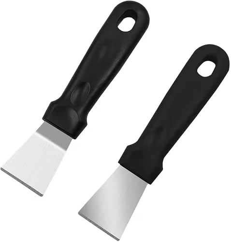 2Pack Blackstone Griddle Scraper Tool QIANBEIY Metal Small Grill Scraper