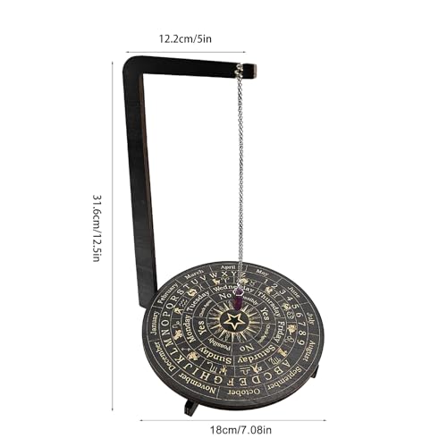 Support décoratif de texture en bois naturel pour collier de sorcière - 6