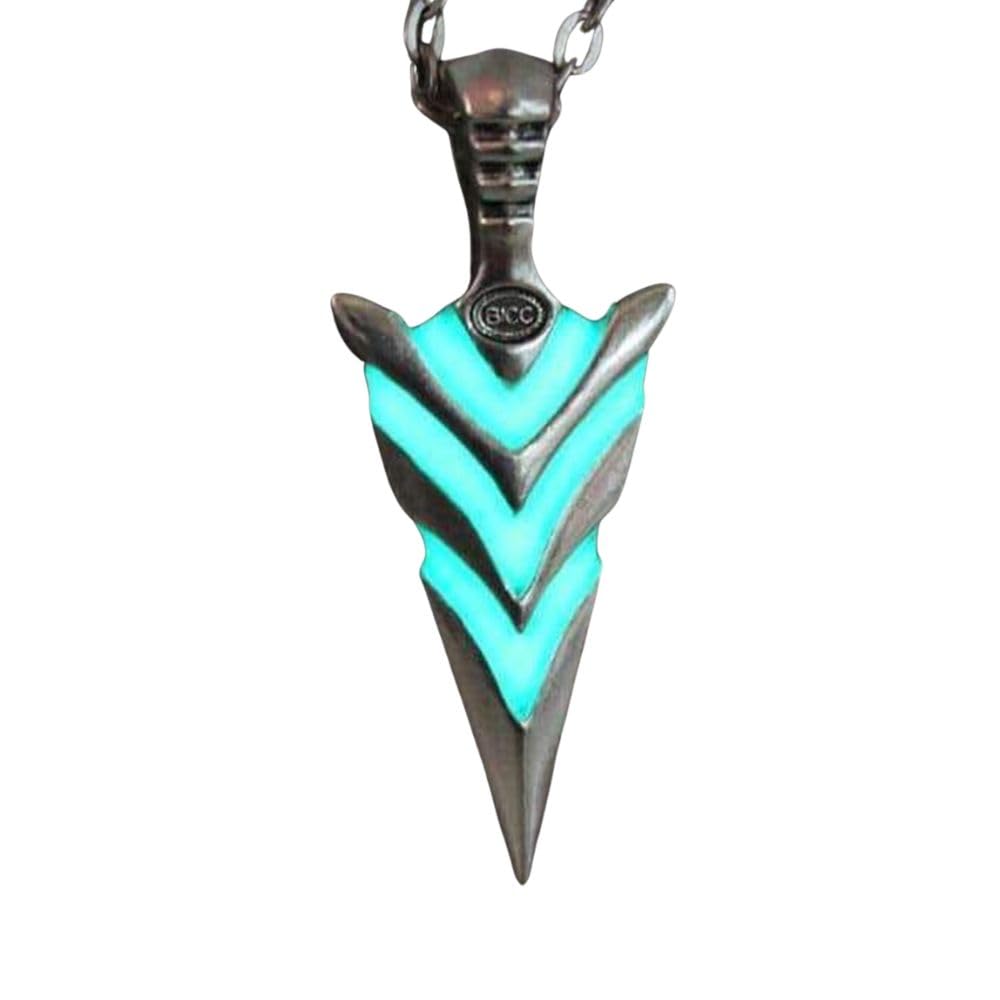 Glowing Green Arrow Necklace Knight Spear Necklace Glow in The Dark Luminous Pike Pendants & Necklaces Women Men Boys Girls Ideal for Gifting | Gift for Diwali, Christmas, Marriage, Birthday-image-22