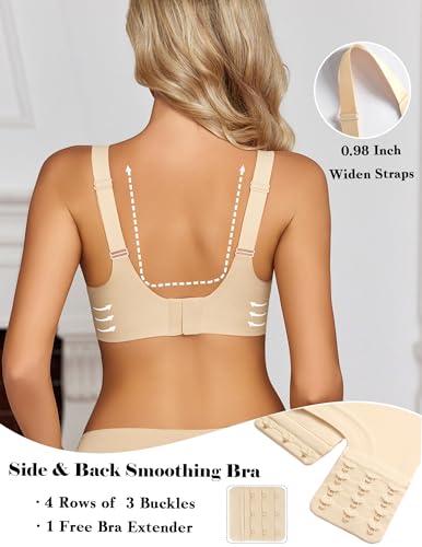 Image of Avidlove Wireless Bra for Women Seamless Push Up Full Coverage Bra Comfort Bralette Support Everyday Bra