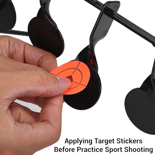 Image of ARSUK Self-Resetting Air Rifle Shooting Target, Heavy-Duty Metal Frame for Airsoft Rimfire Pellet BB Gun Target, Compatible with .177 & .22 Caliber Pellets