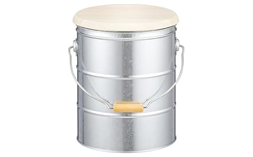 米びつ ひのきとトタンの米びつ 5kg シルバー 渡辺金属工業 バケツ職人が作る オバケツ ライスストッカー キッチン 米 保存 保存容器 耐久性 二重構造 防虫剤 乾燥剤 トタン バケツ 蓋付き ヒノキ 米櫃