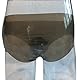 Transparente Schwarze Latex Slips für Männer,Rubber Herren Boxer Shorts Unterwäsche,Latex Mann Höschen mit Scheide-XL