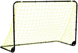 Franklin Sports Premier Steel - Folding Backyard Soccer Goal with All Weather Net - Kids Backyard Soccer Net - Easy Assembly - 6'x4' - Black