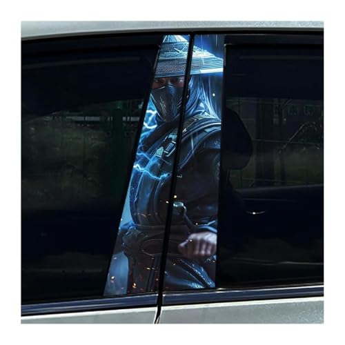Film de protection pour pilier B motif Lightning Raiden anti-UV lot de 2