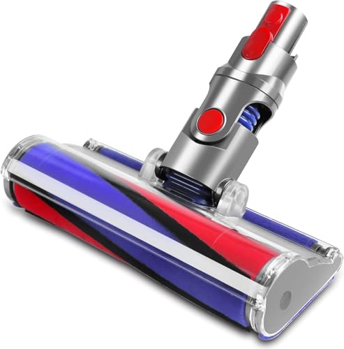 Softwalze Bodendüse für Dyson V7 V8 V10 V11 V15 SV10 SV11 SV12 SV14 SV15 Staubsauger Elektrischer Soft Roller Bürste Aufsatz Elektrischer Soft Roller Bürste Aufsatz für Harte Böden