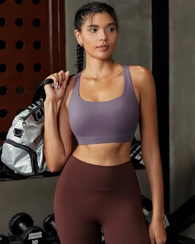 Image of RUNNING GIRL Sports Bras for Women, Molded Cup High Impact Sports Bra Workout Bras for Women High Support Racerback