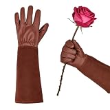 HODUP Leder Rosenhandschuhe Lange Gartenhandschuhe Dornenfest...
