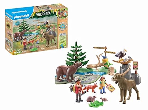 PLAYMOBIL Wiltopia 71403 Excursión a los Animales de América, Juguetes sostenibles, a Partir de 4 años | Ya disponible en tu tienda friki favorita! En mundofriki.es!