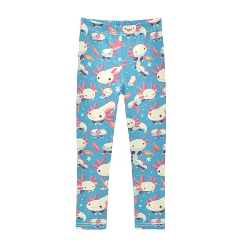 KLL Abstract Watercolor Hand Drawn Toddler Girls' Cotton Pants Soft Full Length Athleisure Pants Sports