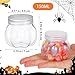 GOOHOCHY Transparent Pumpkin Candy Jar 2.75 Inch Clear Plastic Storage Container for Halloween Party Snacks Wedding Treats and Small Candy Storage