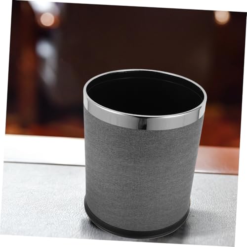 Caneca de basura rectangular 10L estilo retro gris miniatura 6