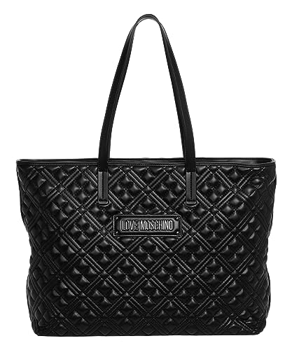 Sac femme Moschino Love trapuntata cabas noir grand volume JC4166