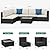 YITAHOME 7 Pieces Patio Furniture Set, Sectional Sofa PE Rattan Wicker Conversation Set Outside Couch with Table and Cushions for Porch Garden Backyard Balcony