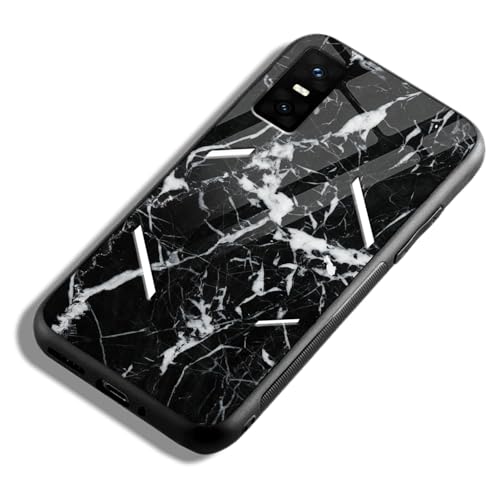 Image of COLORflow Back Cover Compatible with Infinix GT 30 Pro 5G | Black Marble White | Shockproof TPU Bumper Cover with Camera Protection Back Cover Compatible with Infinix GT 30 Pro 5G