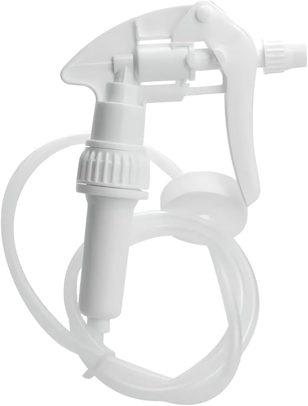 Premium Heavy Duty Remote Trigger Sprayer, 40” Extended Reach Hose White, 38/400 Neck Size Threaded Closure for Bottles and Containers