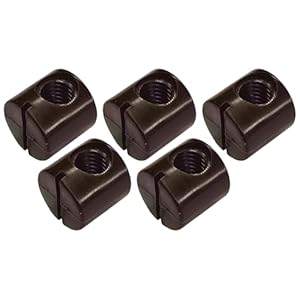 Cyclingcolors 5x Zylindermuttern M8 Dunkelbraun