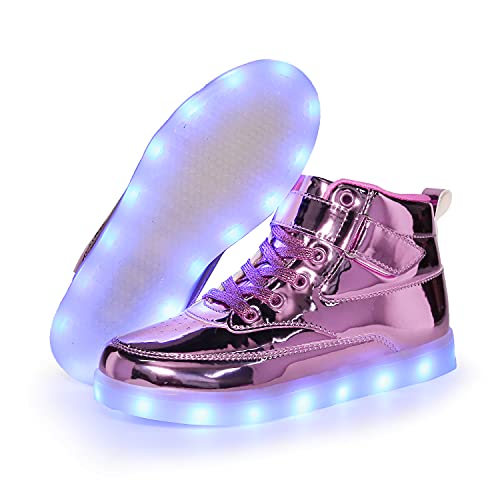 Voovix Kids Led Light Up Shoes Usb Charging Flashing High-Top Sneakers For Boys Girls Child Unisex thumb #5