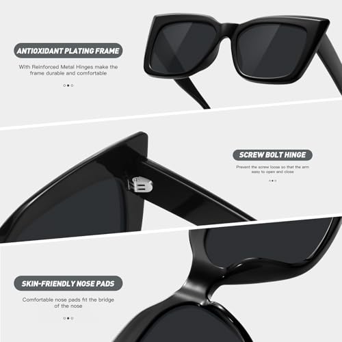 Lunettes de soleil femme dégradé grand format de luxe - 3