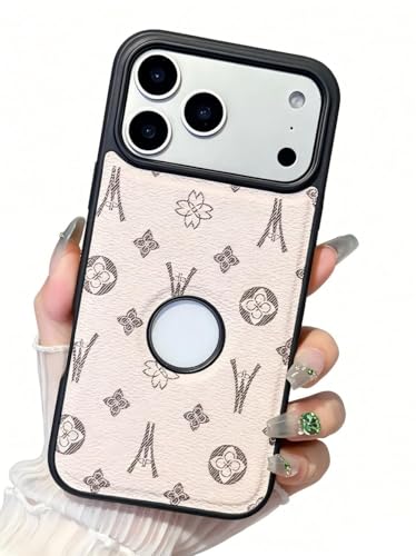 Étui cuir femme iPhone 14 Pro Max beige idéal pour vos sorties citadines