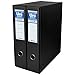 Unisystem 92329. Módulo de 2 Archivadores de Palanca 65mm, Color Negro, Formato A4