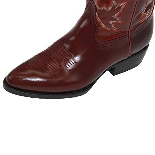 Western Shops Mens Genuine Leather Chameleon Design Western Cowboy Boot3