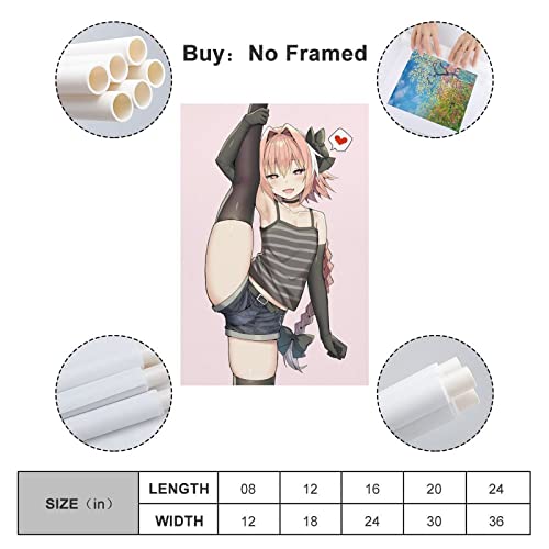 Anime Fate Astolfo Poster Decorative Painting Canvas Wall Posters And Art Picture Print Modern Family Bedroom Decor Posters 12X18Inch(30X45Cm) #TOP1